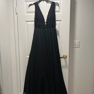 Mac Duggal Chiffon A Line Ballgown